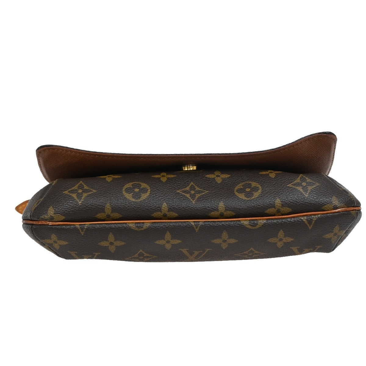 Louis Vuitton Musette Tango Handbag Monogram Canvas, BROWN, CANVAS, Shoulder bag