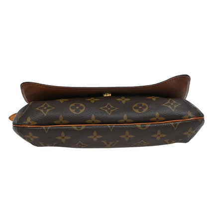Louis Vuitton Musette Tango Handbag Monogram Canvas, BROWN, CANVAS, Shoulder bag
