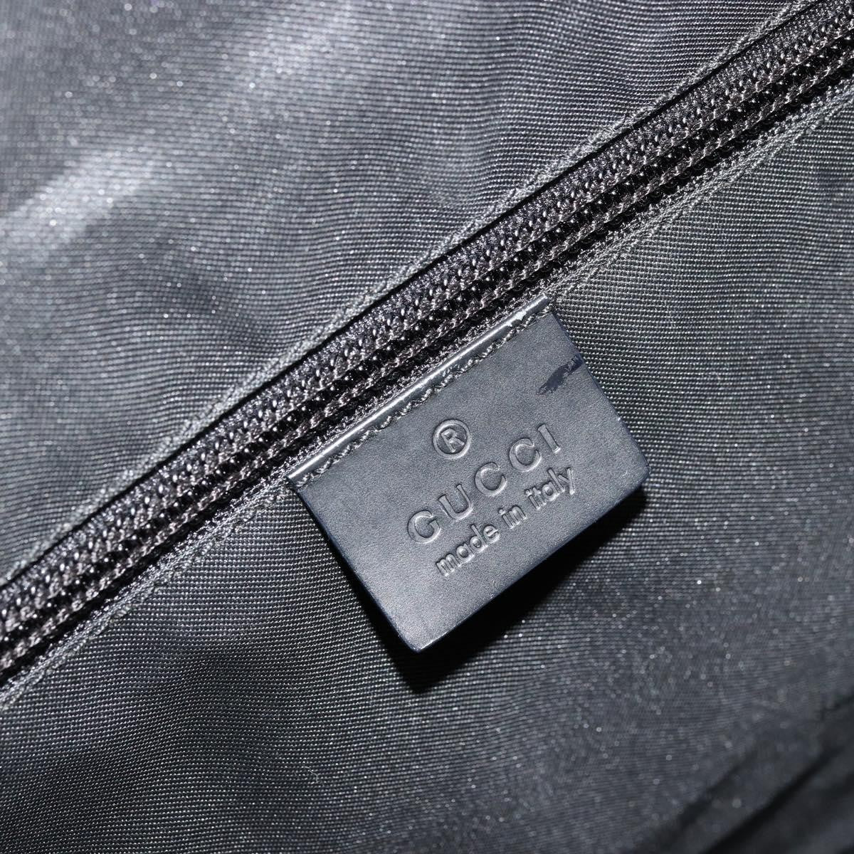 Gucci Duffle Bag Jumbo GG Embossed Leather, Black, PVC, Handbag