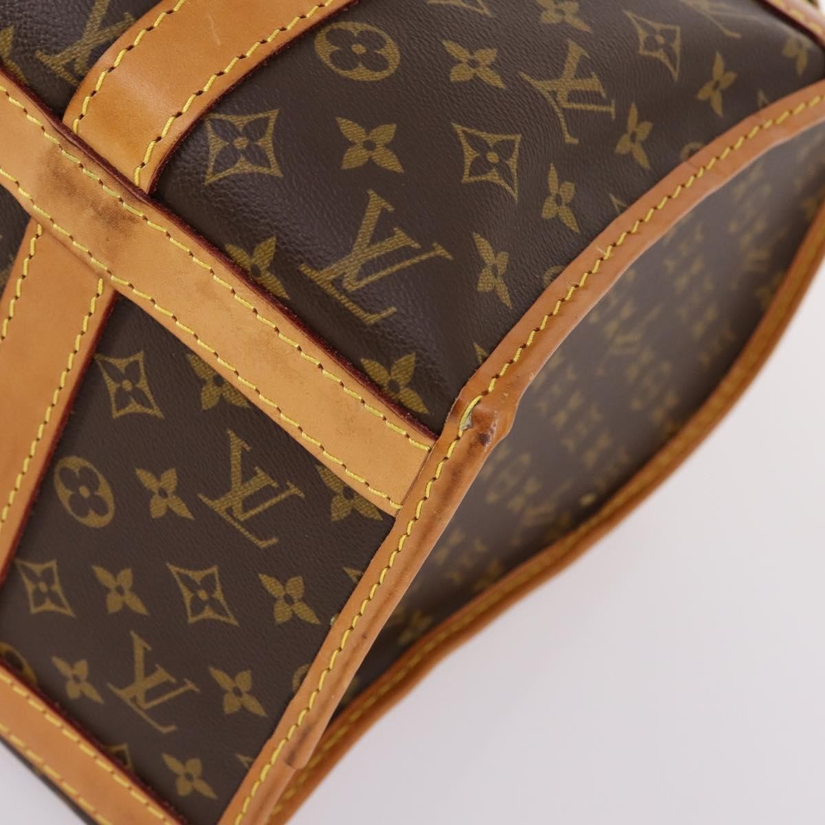 Louis Vuitton Dog Carrier Bag Monogram Canvas, BROWN, CANVAS, Travel bag
