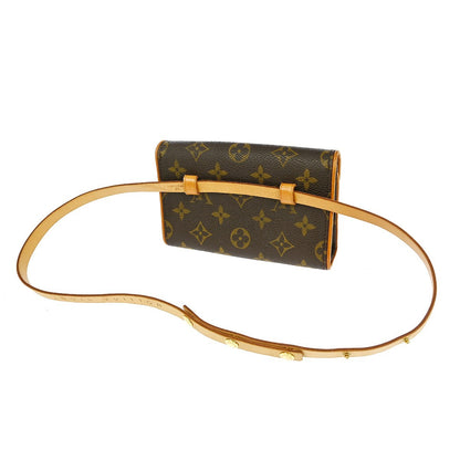 Louis Vuitton Florentine Waist Bag Monogram Canvas, BROWN, CANVAS, Clutche & pouche