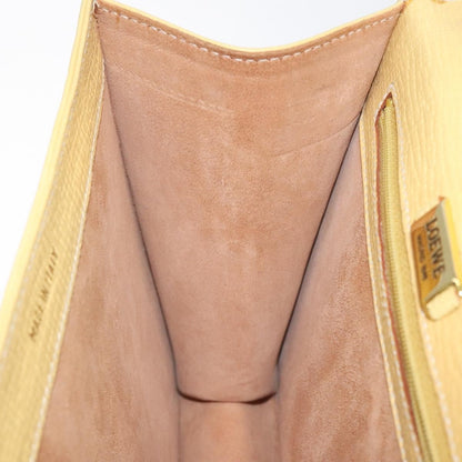 Loewe Barcelona Shoulder Bag Leather, YELLOW, LEATHER, Shoulder bag