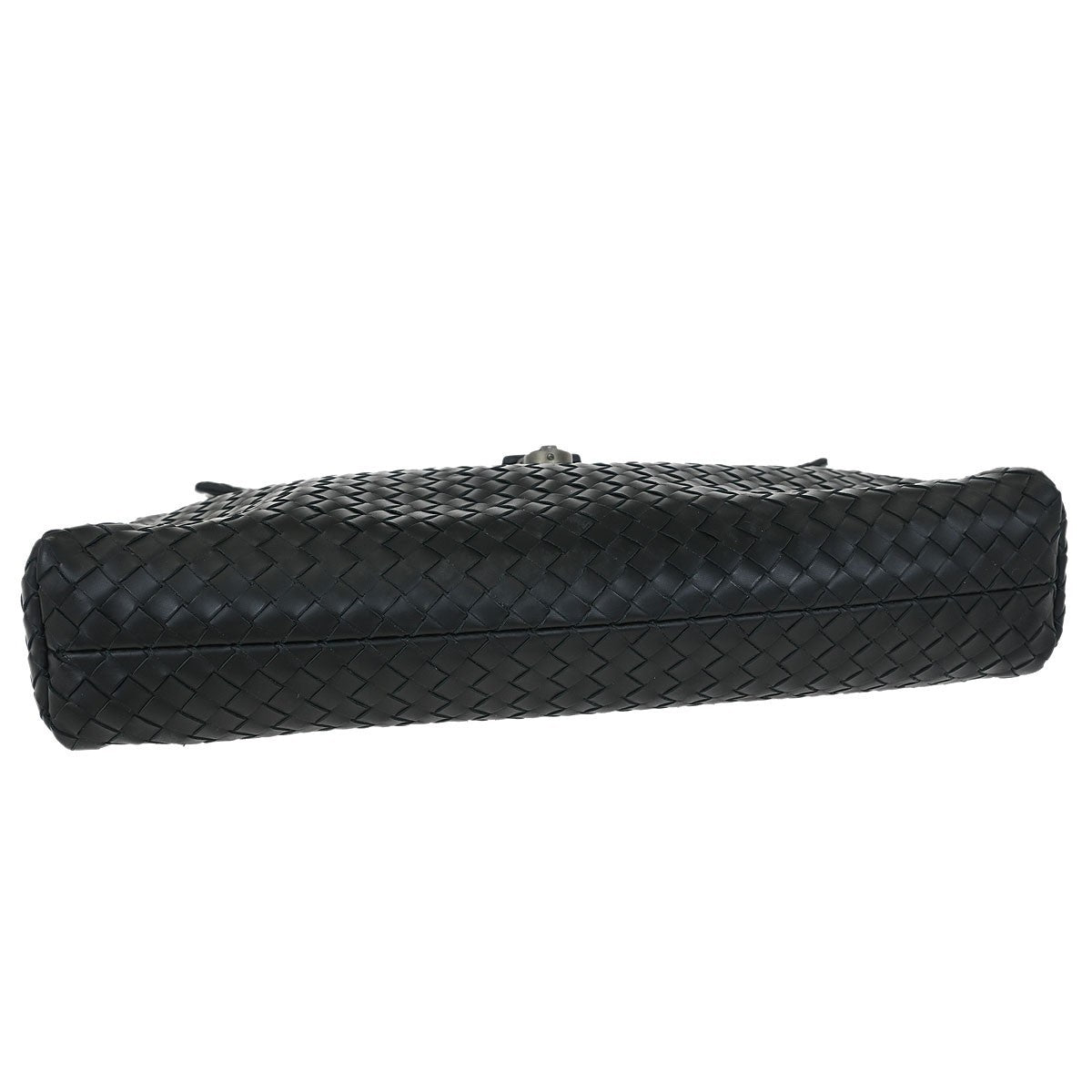 Bottega Veneta Envelope Briefcase Intrecciato Nappa, BLACK, LEATHER, Briefcase