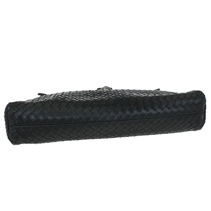 Bottega Veneta Envelope Briefcase Intrecciato Nappa, BLACK, LEATHER, Briefcase
