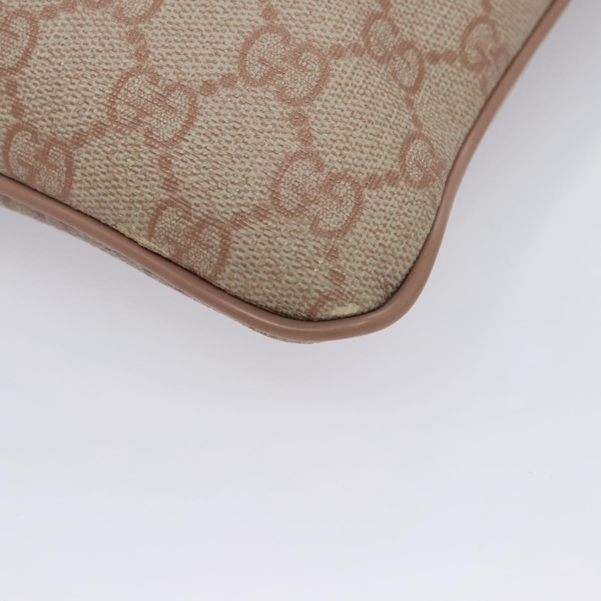 Gucci Front Zip Flat Messenger Bag GG Coated Canvas, BEIGE, CANVAS, Shoulder bag