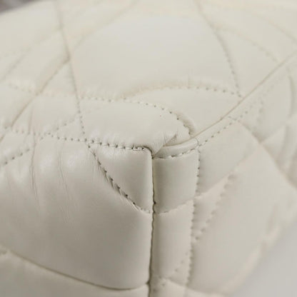 Christian Dior DiorTravel Nomad Pouch Macrocannage Quilt Calfskin, WHITE, LEATHER, Clutche & pouche