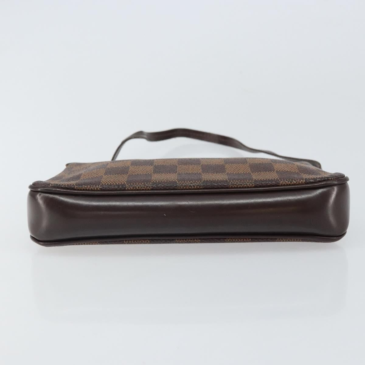 Louis Vuitton Navona Pochette Accessoires Damier, BROWN, CANVAS, Clutche & pouche