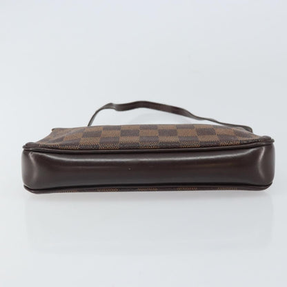 Louis Vuitton Navona Pochette Accessoires Damier, BROWN, CANVAS, Clutche & pouche