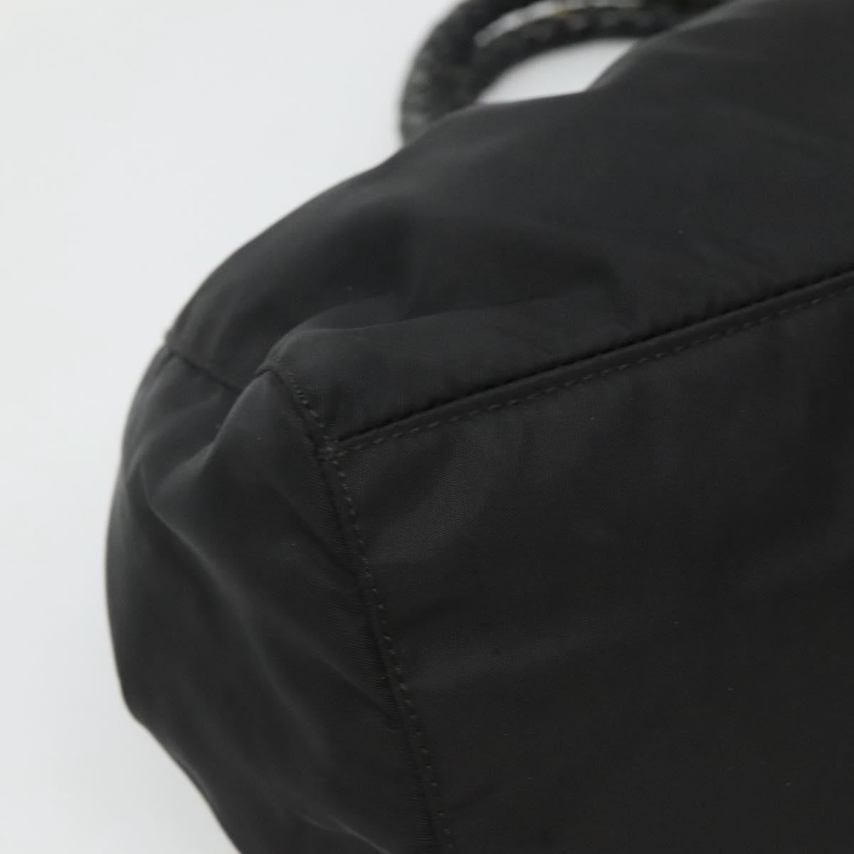 Prada Convertible Bow Tote Tessuto, BLACK, NYLON, Handbag