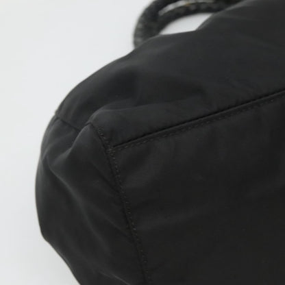 Prada Convertible Bow Tote Tessuto, BLACK, NYLON, Handbag