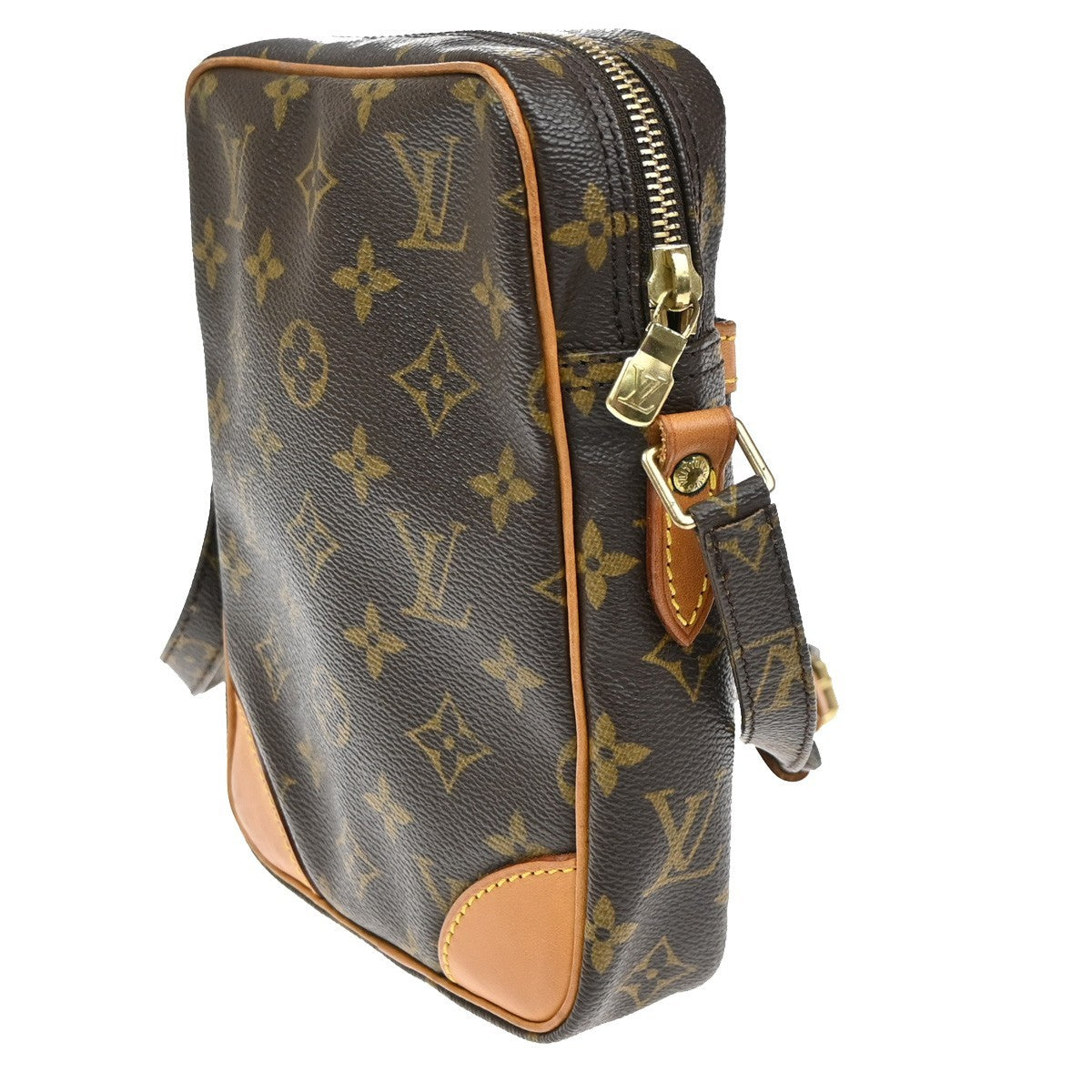 Louis Vuitton Danube Handbag Monogram Canvas, Brown, Canvas, Shoulder Bag