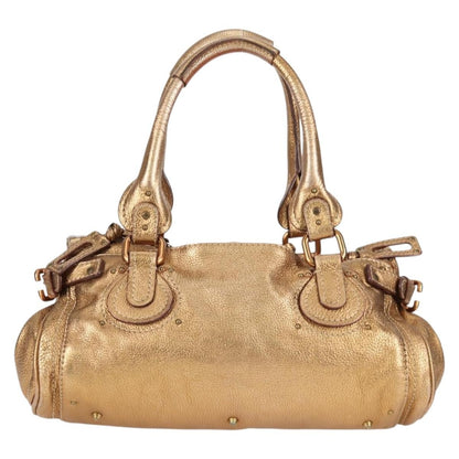 Chloe Paddington Lock Satchel Leather, SILVER, LEATHER, Handbag