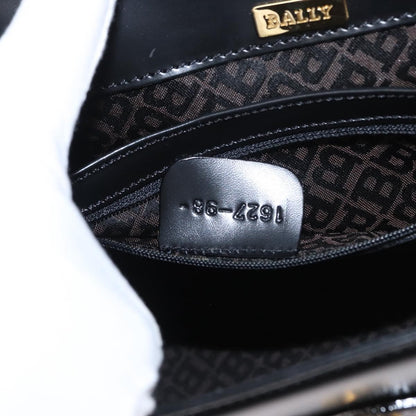 Bally Vintage Shoulder Bag Leather, BLACK, LEATHER, Shoulder bag