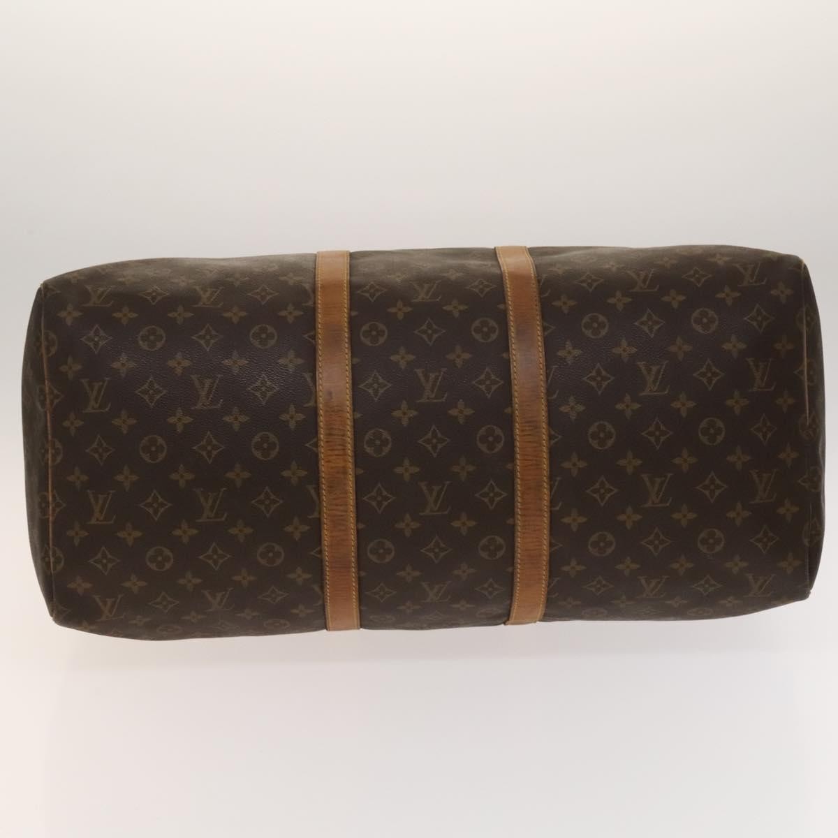 Louis Vuitton Keepall Bag Monogram Canvas, BROWN, CANVAS, Travel bag
