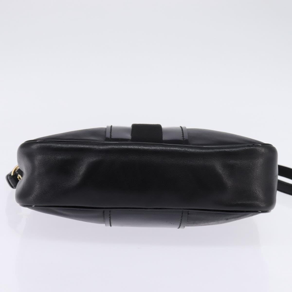 Salvatore Ferragamo Vala Shoulder Bag Leather, BLACK, LEATHER, Shoulder bag