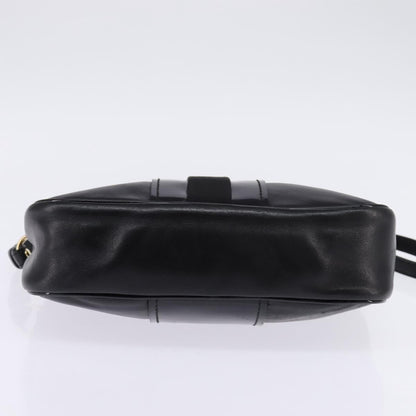 Salvatore Ferragamo Vala Shoulder Bag Leather, BLACK, LEATHER, Shoulder bag