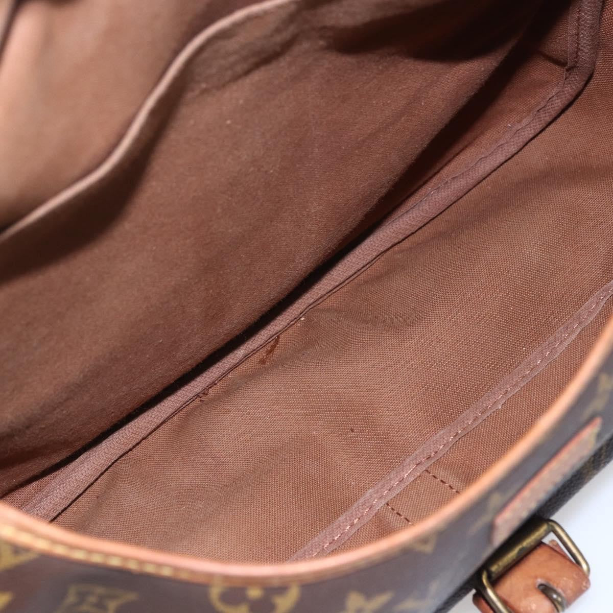 Louis Vuitton Saumur Handbag Monogram Canvas, BROWN, CANVAS, Shoulder bag