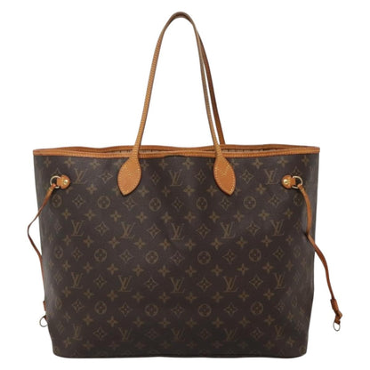 Louis Vuitton Neverfull Tote Monogram Canvas, BROWN, CANVAS, Tote bag