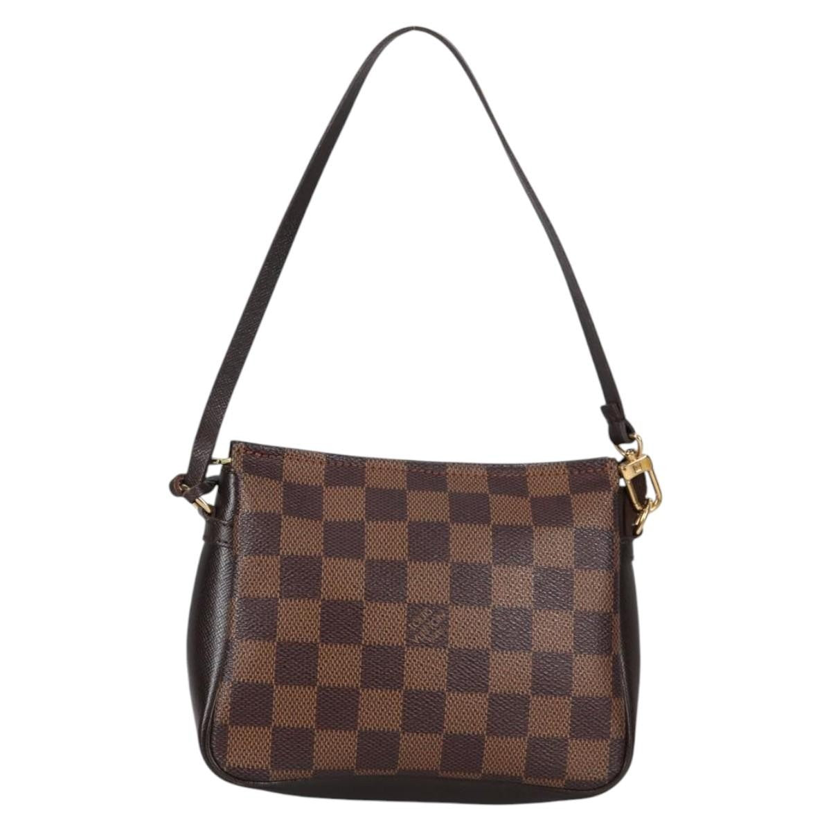 Louis Vuitton Trousse Make Up Bag Damier, BROWN, CANVAS, Clutche & pouche
