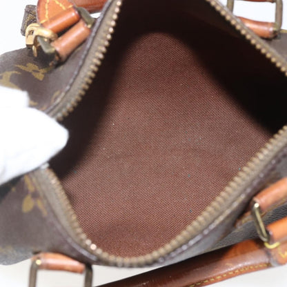 Louis Vuitton Speedy Mini HL Handbag Monogram Canvas, BROWN, CANVAS, Handbag