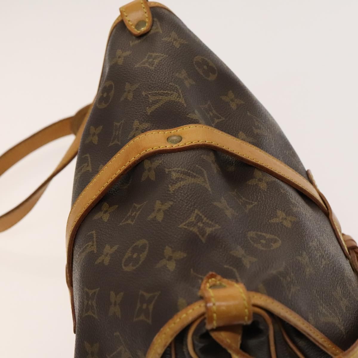 Louis Vuitton Saumur Handbag Monogram Canvas, BROWN, CANVAS, Shoulder bag