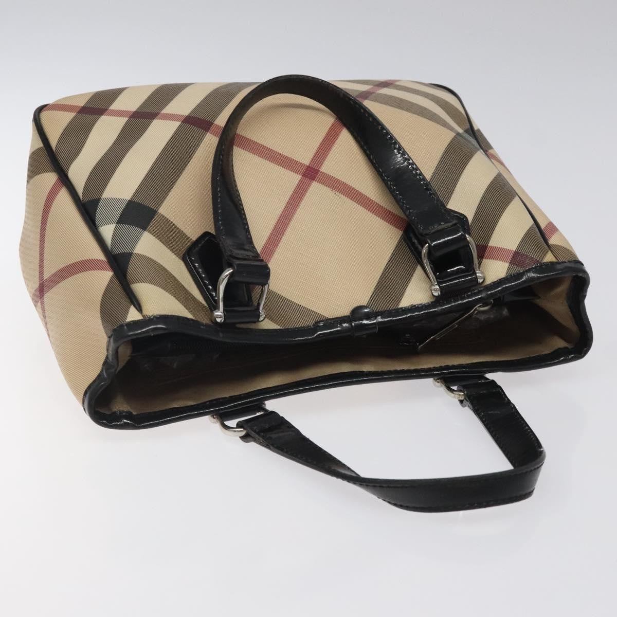 Burberry Nova Check Handbag Nova Check Canvas, BEIGE, CANVAS, Handbag