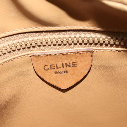 Celine Macadam Shoulder Bag PVC Leather, BEIGE, CANVAS, Shoulder bag