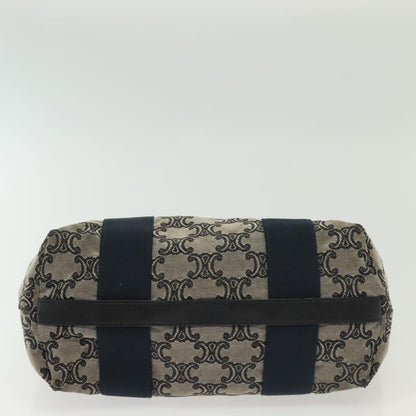 Celine Vintage Macadam Handbag Macadam, NAVY, CANVAS, Handbag