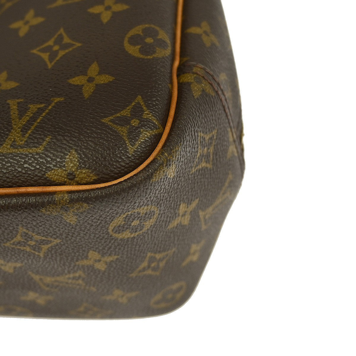 Louis Vuitton Deauville Handbag Monogram Canvas, BROWN, CANVAS, Handbag