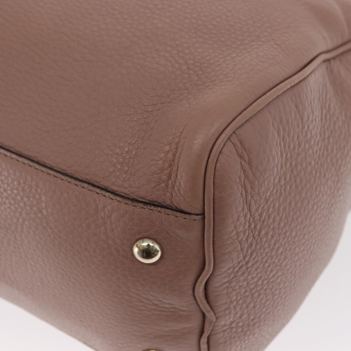 Gucci Bamboo Shopper Tote Leather, PINK, LEATHER, Handbag