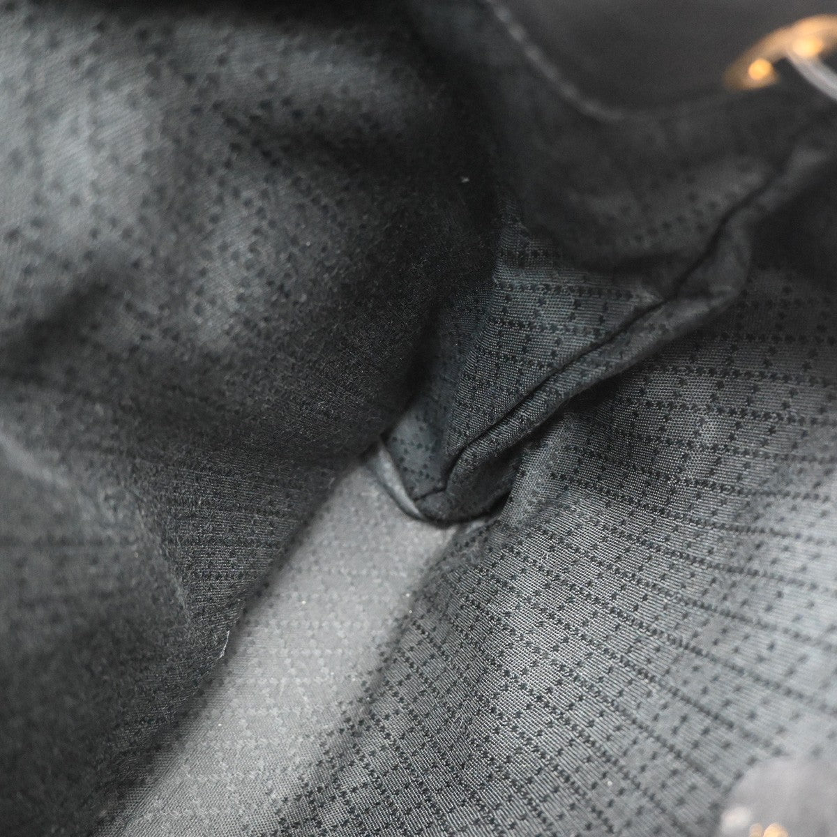 Gucci Vintage Bamboo Backpack Leather, BLACK, LEATHER, Backpack