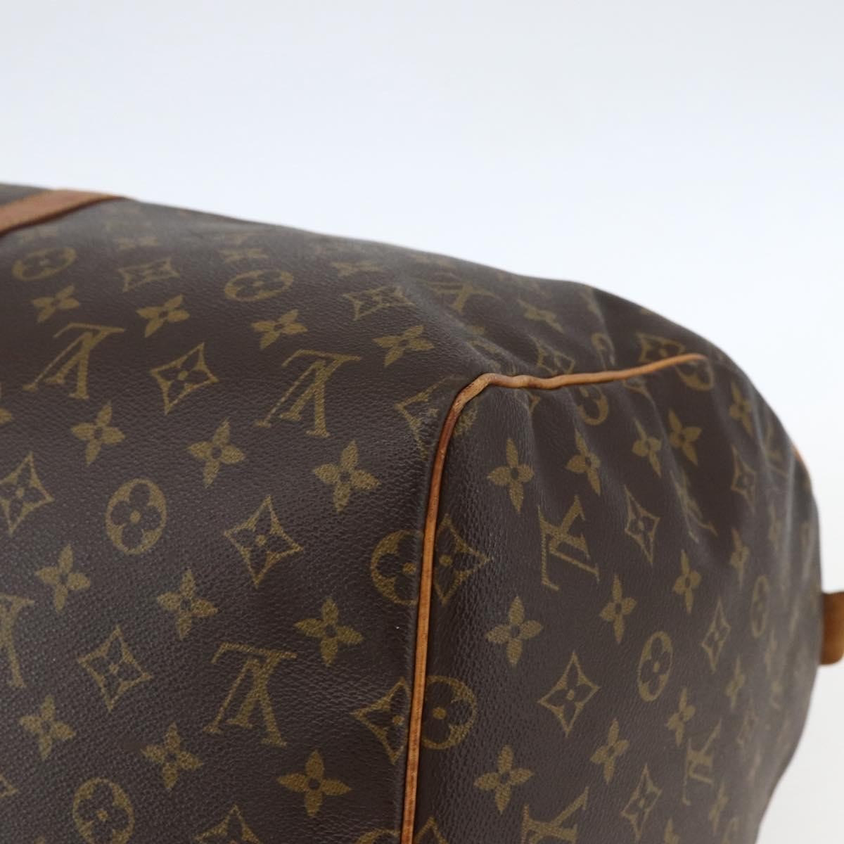 Louis Vuitton Keepall Bag Monogram Canvas, BROWN, CANVAS, Travel bag