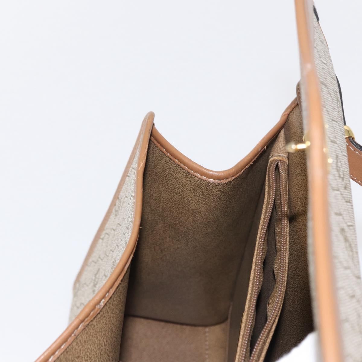 Christian Dior Vintage Honeycomb Handbag Canvas Leather, BEIGE, CANVAS, Handbag