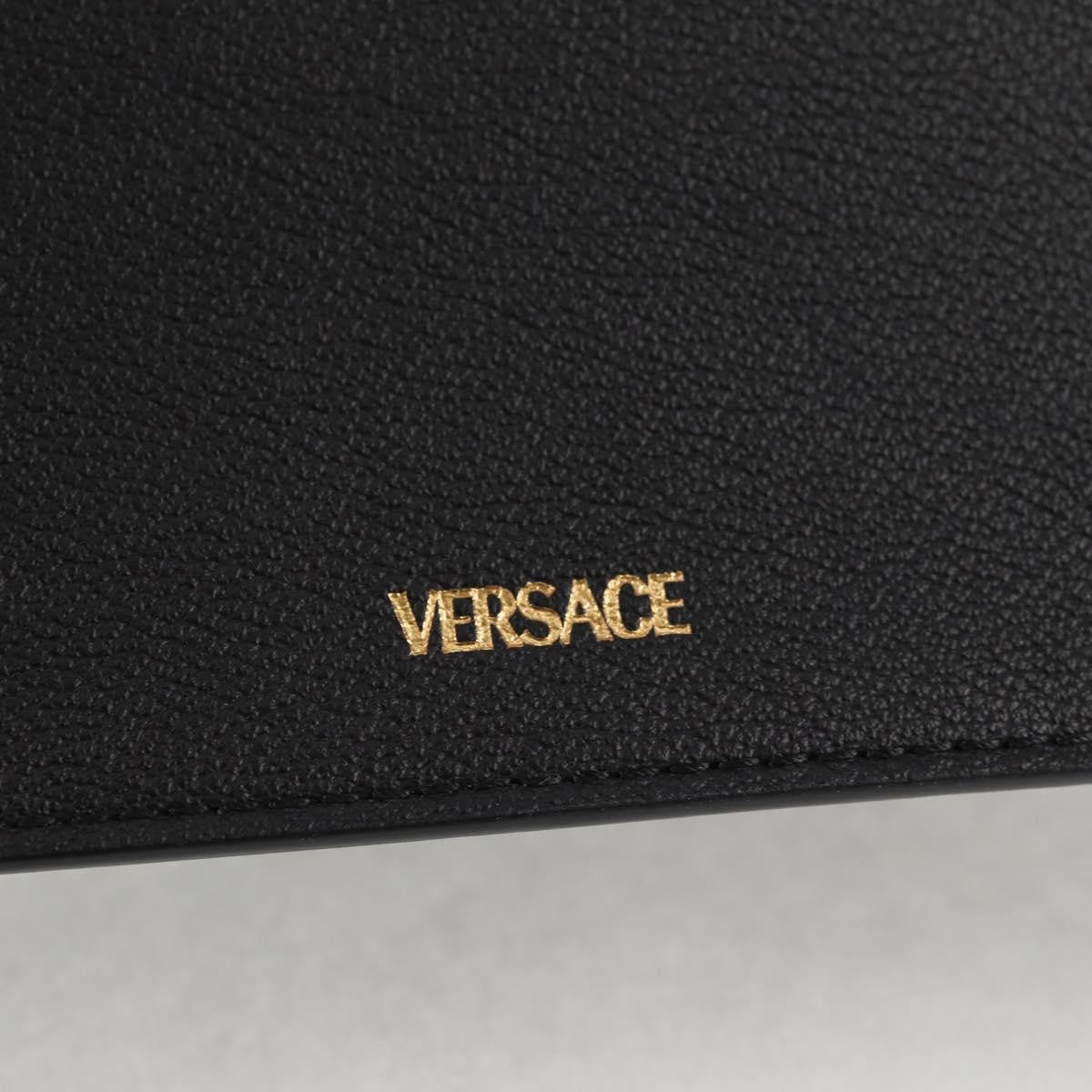 Versace La Medusa Top Handle Bag Leather, BLACK, LEATHER, Handbag
