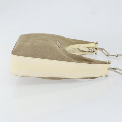 Gucci Vintage Shoulder Bag Canvas, BEIGE, CANVAS, Shoulder bag