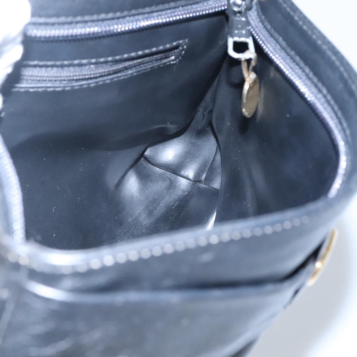 Christian Dior CD Zip Pouch Leather, BLACK, LEATHER, Clutche & pouche