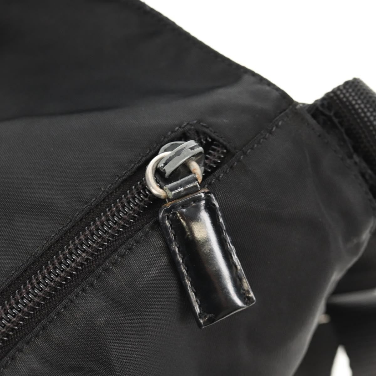 Prada Buckle Messenger Bag Tessuto, BLACK, NYLON, Shoulder bag