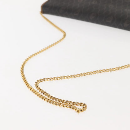 Christian Dior Vintage Honeycomb chain Canvas, BLACK, CANVAS, Shoulder bag