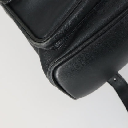 Gucci Vintage Bamboo Backpack Leather, BLACK, LEATHER, Backpack