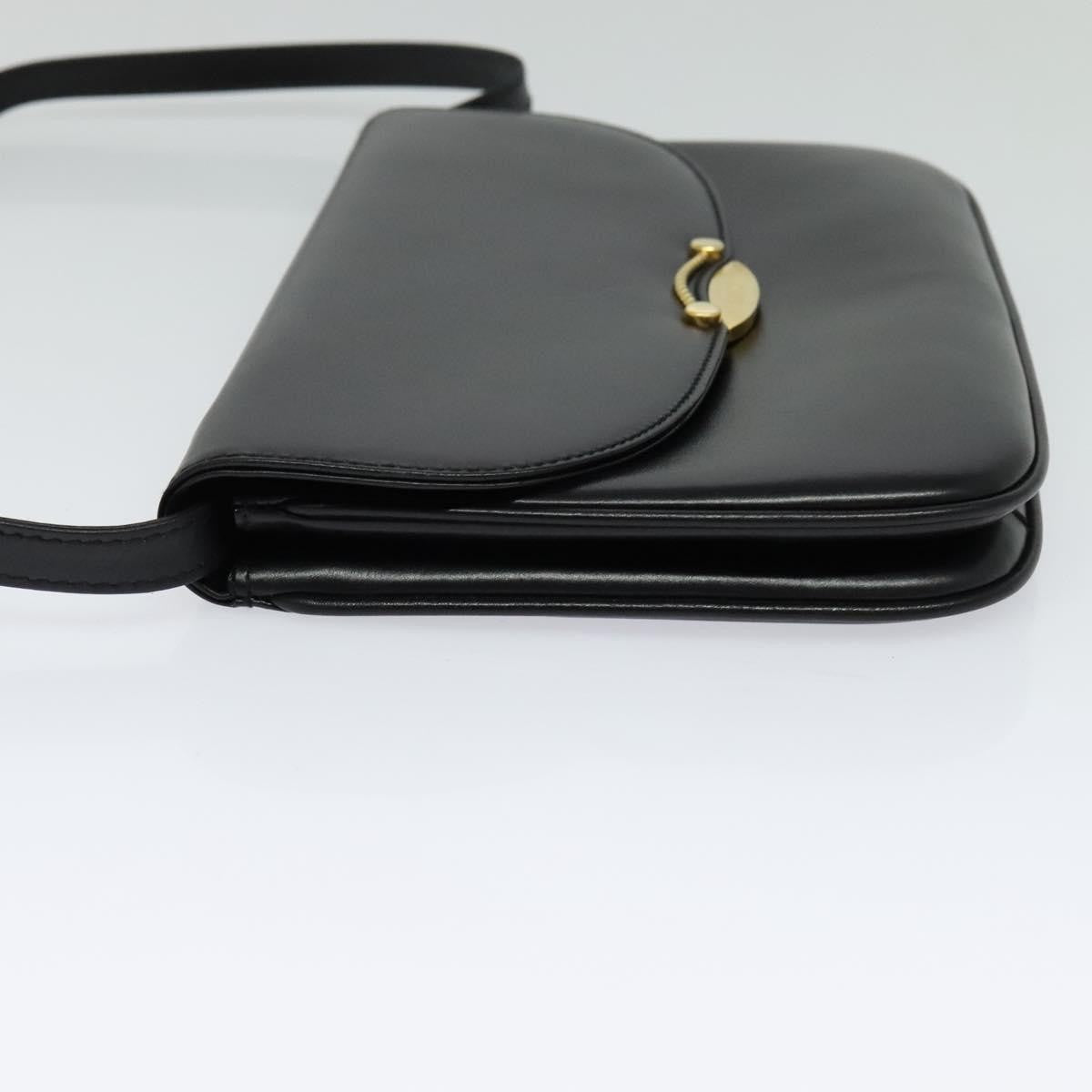Bally Vintage Shoulder Bag Leather, Black, Leather, Shoulder Bag