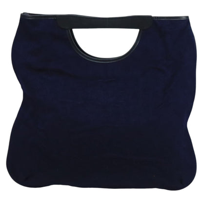 Celine C Macadam Handbag Canvas, NAVY, CANVAS, Handbag