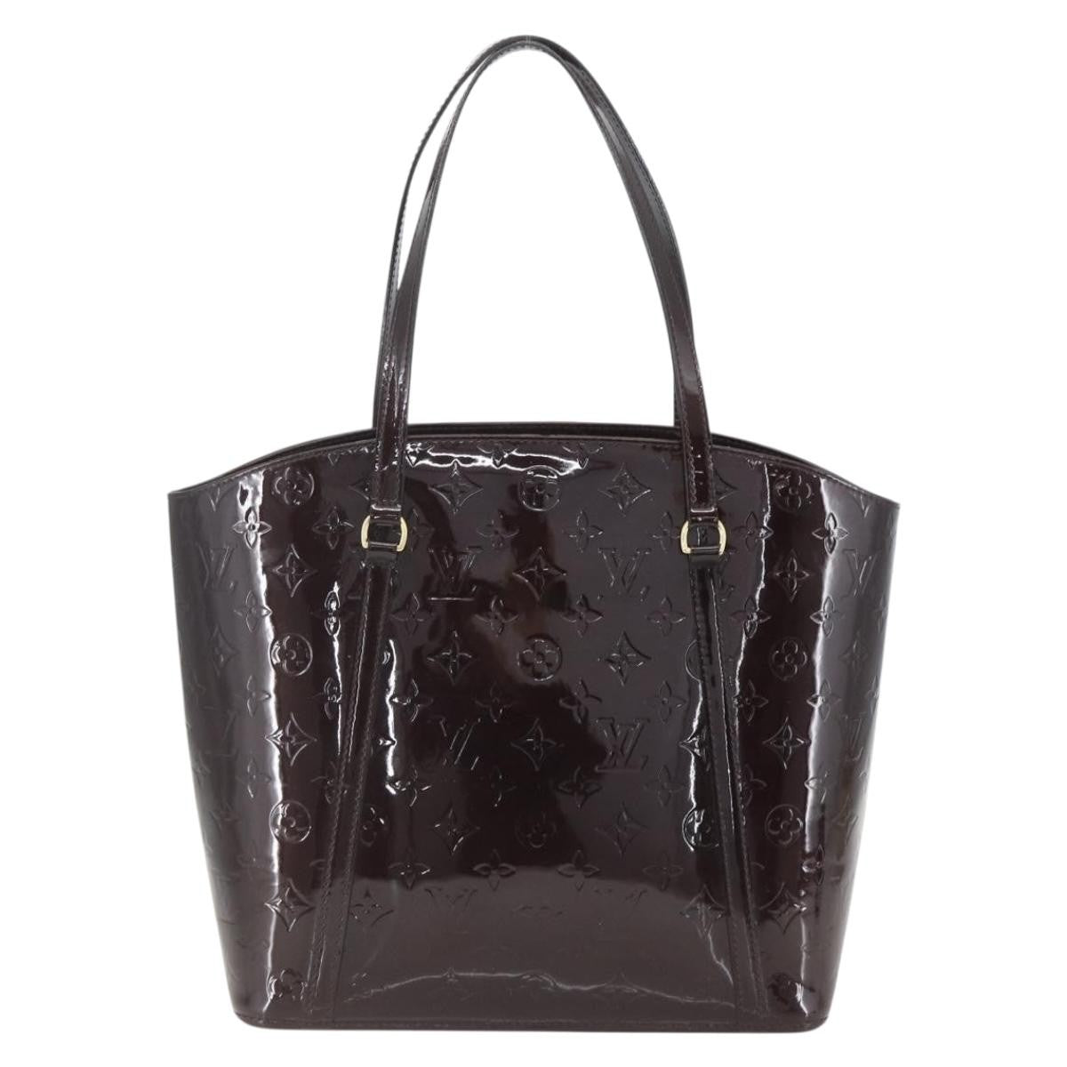 Louis Vuitton Avalon Handbag Monogram Vernis, PURPLE, PATENT_LEATHER, Handbag
