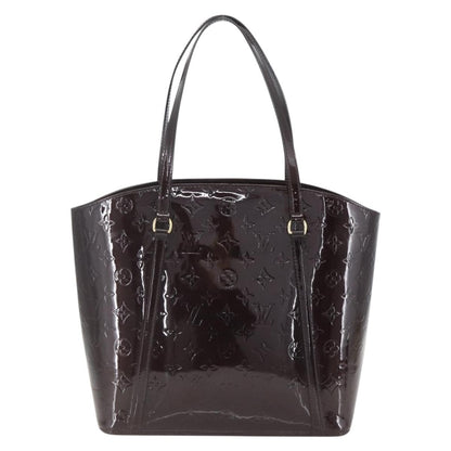 Louis Vuitton Avalon Handbag Monogram Vernis, PURPLE, PATENT_LEATHER, Handbag