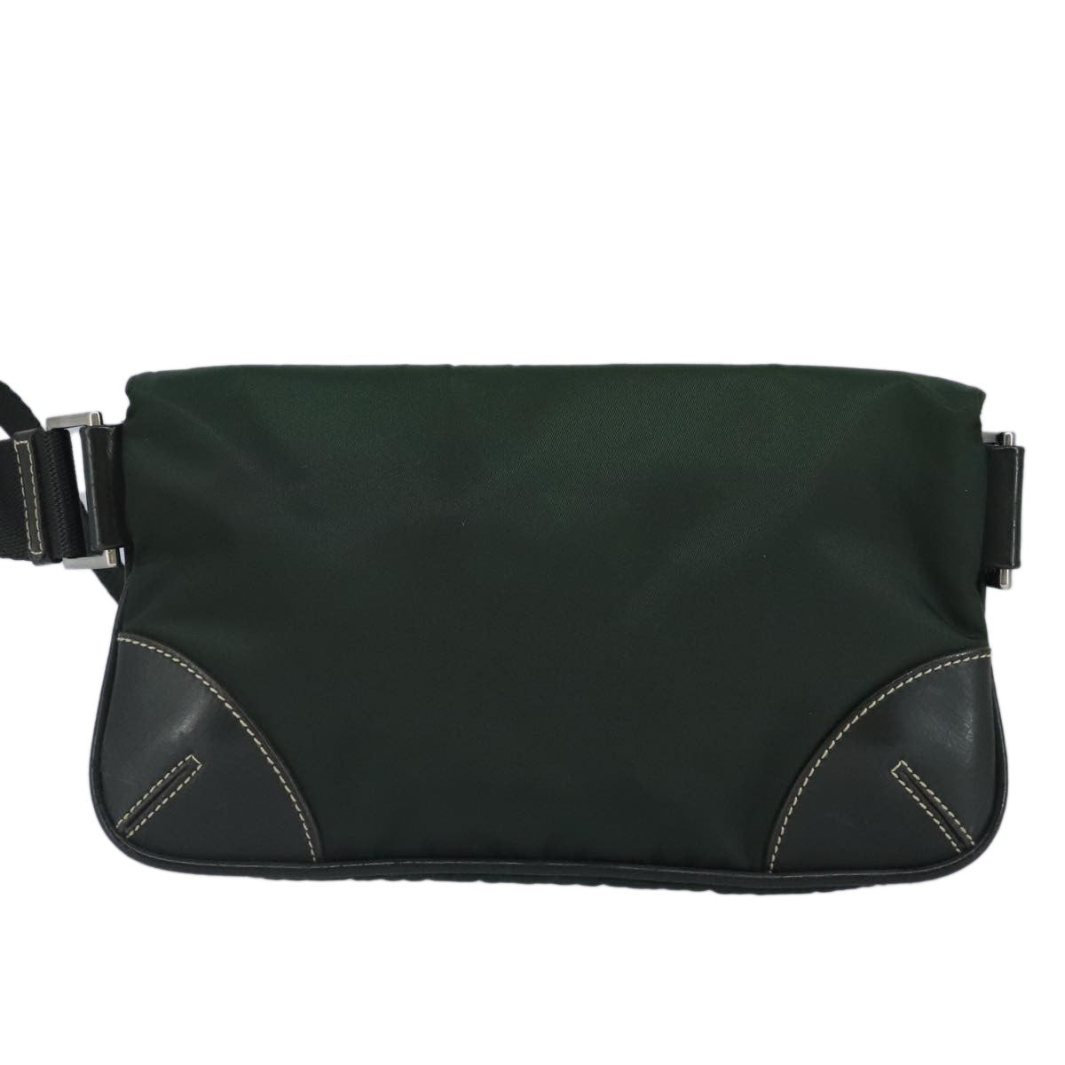 Prada Waist Bag Nylon and leather, KHAKI, NYLON, Shoulder bag