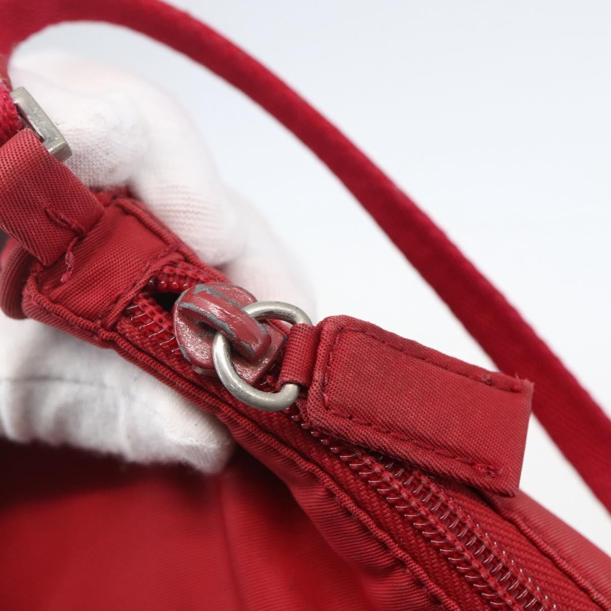 Prada Pochette Shoulder Bag Tessuto, RED, NYLON, Clutche & pouche