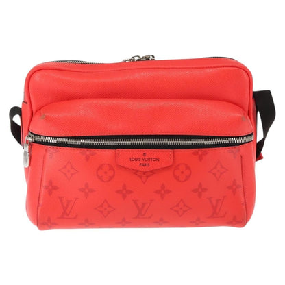 Louis Vuitton Outdoor Messenger Bag Taiga Leather, RED, LEATHER, Crossbody bag