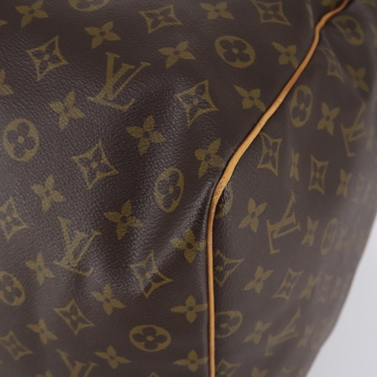 Louis Vuitton Keepall Bag Monogram Canvas, BROWN, CANVAS, Travel bag