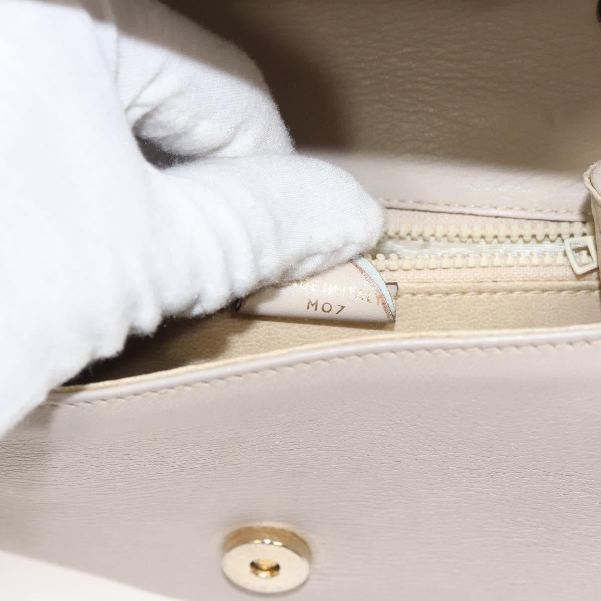 Celine Flap Shoulder Bag Leather, BEIGE, LEATHER, Shoulder bag