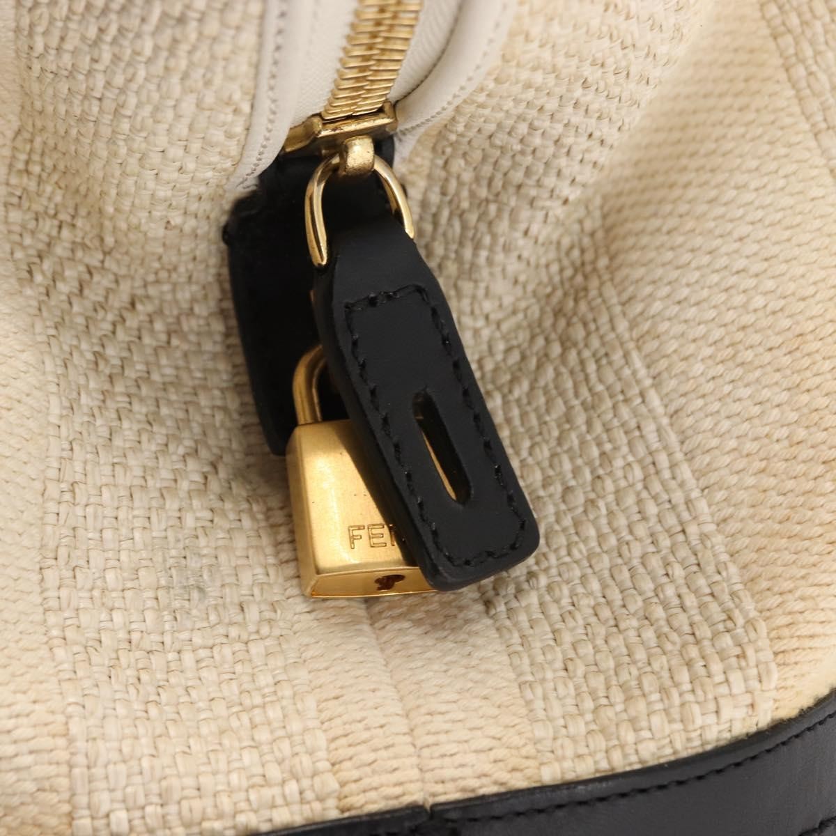 Fendi Pequin 2Bag Canvas and Leather, BEIGE, CANVAS, Tote bag