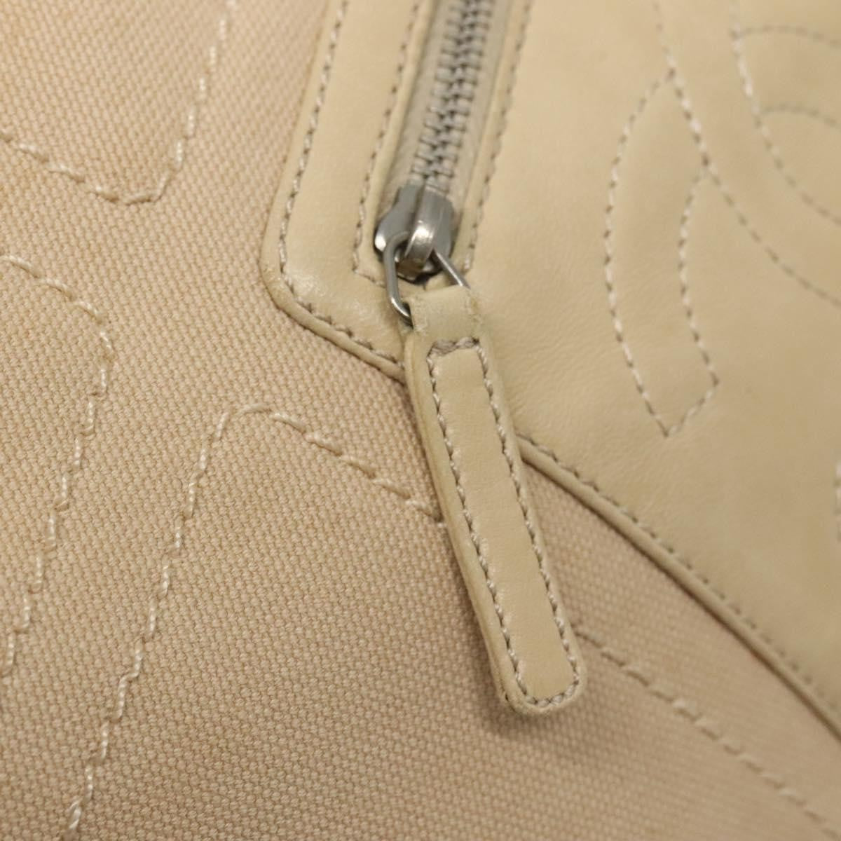 Chanel Vintage Cruise Line No.5 Tote Quilted Canvas, BEIGE, CANVAS, Tote bag